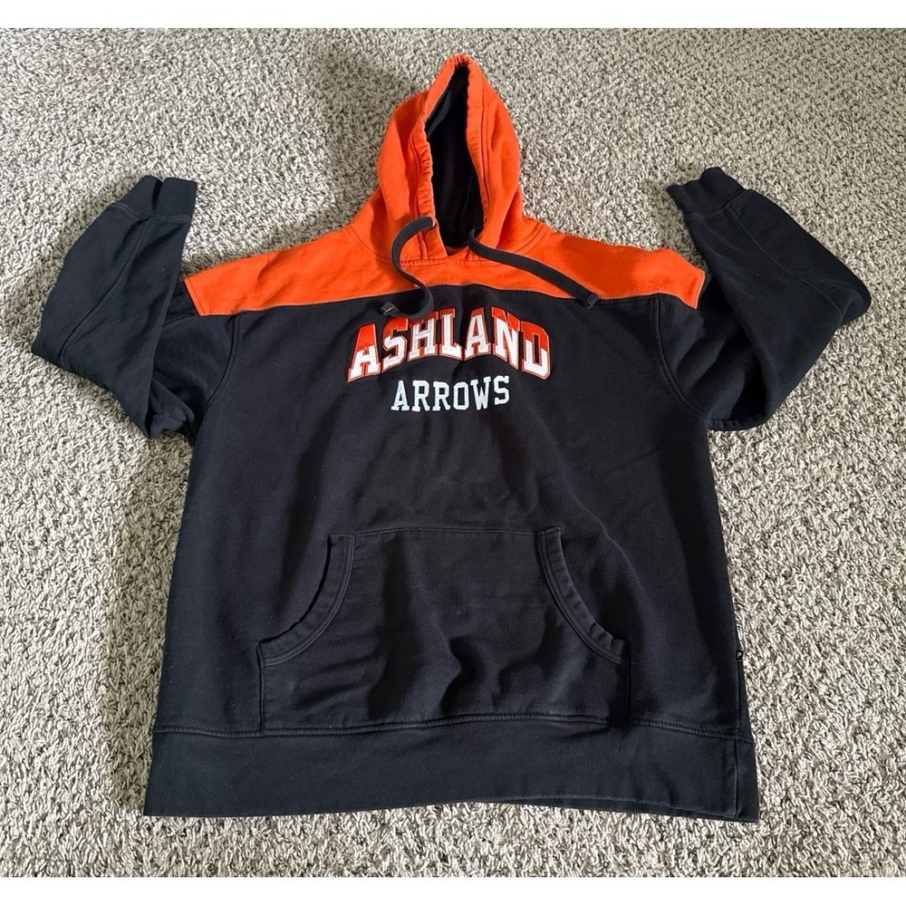 Pennant Black Orange "Ashland Arrows" Hoodie Size 2XL